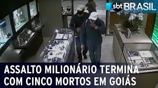 Assalto milionário termina com cinco mortos em Goiás | SBT Brasil (28/11/22)