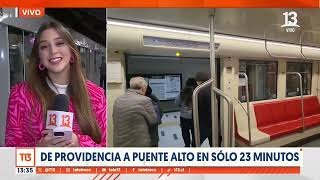 Línea 8 del Metro permitirá viajar de Providencia a Puente Alto en solo 23 minutos