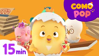 Como Pop | Kids Songs | Pizza + More Episodes 15min | Cartoon video for kids | Como Kids TV