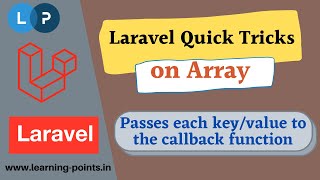 Arr::map() - Passes each key value to the callback | Array functions | Laravel Tutorial