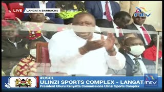 Pres. Uhuru bursts into laughter as senior KDF officers race at USC, Lang'ata