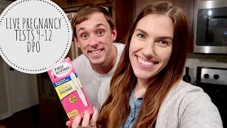 COMBINED LIVE PREGNANCY TESTS | FROM 9 TO 12 DAYS POST OVULATION!