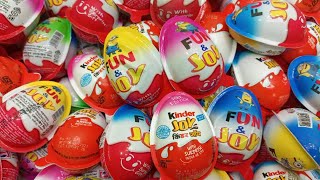 200 Kinder Surprise Eggs / ASMR Satisfying video / A Lot of Candy