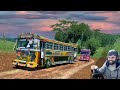කූබියෝ රැජිනයි කල්මුනේට ගිය ලස්සනම ගමනක් | Most dangerous bus race😅 | #ets2 Sri Lanka Leyland bus