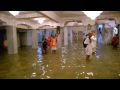 iskcon mayapur chandroday mandir flood 2015 evening aroti food relief food for life