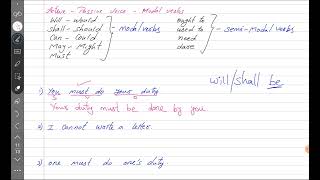 active voice modal verbs