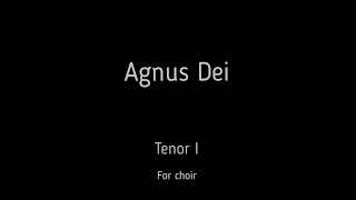 Choir/chór S. Barber - Agnus Dei - Tenor I + score