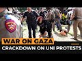 Police crack down on protest camps at US universities | Al Jazeera Newsfeed