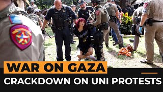 Police crack down on protest camps at US universities | Al Jazeera Newsfeed
