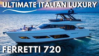 $4,500,000 FERRETTI YACHT 720 WALKTHROUGH with Specs (US Premiere Exclusive at FLIBS)