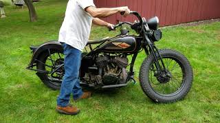 How To Kickstart A Classic Harley, 1930 Flathead Motorcycle