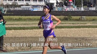 女子第36回 群馬県高等学校駅伝競走大会2018 女子3区（3km）2018-10-28