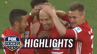 Arjen Robben strikes for Bayern against Wolfsburg | 2016-17 Bundesliga Highlights