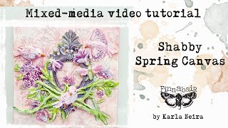 Shabby Spring canvas by @kndetallesconestilo591