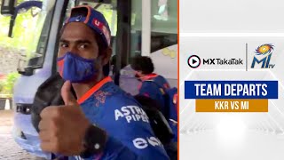 Mumbai Indians depart for KKR clash | हमारी टीम चली अपने अगले मैच के लिए | IPL 2021