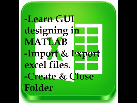 How To Create A New Folder | Import The Excel Files | Close The Files ...