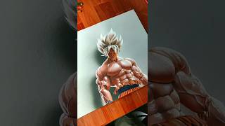 Realistic Goku Anime Drawing 😱💪 #shorts #youtubeshorts #art #drawing #goku #anime #rahiljindran