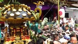 浅草三社祭 2016 浅草神社 町内神輿連合渡御【雷門中部町会】 Asakusa Sanja Matsuri