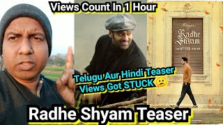 Radhe Shyam Glimpse Teaser Crosses 1.5 Mn Views In 1 Hours, Telugu And Hindi Version Views Got Stuck