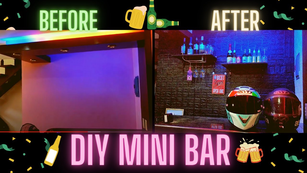 Diy Mini Bar Renovation Budget Meal Youtube