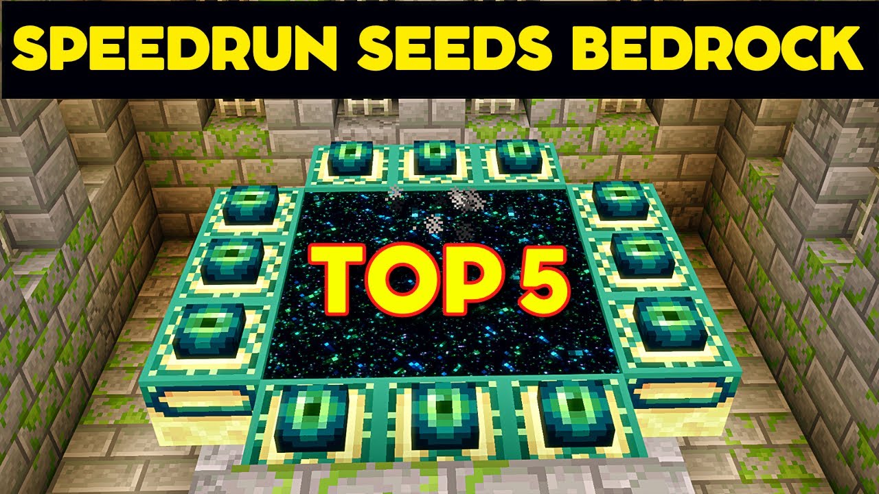 TOP 5 SPEEDRUNNING SEEDS (MINECRAFT 1.19 / MINECRAFT 1.20 PE ) | Best ...