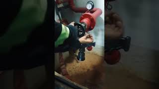 fire hydrant landing valve oiling & maintenance. #fire #emergency #fssb .