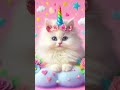 Unicorn Cat 🦄 🐱 #youtubeshorts #cute #shortvideo #aicat #cat #cutecat #ai #catlover#shorts