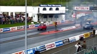 Fiat 126p Maluch 6,3l  500KM   228km/h (142,1MPH) - TAZ Racing at Santa Pod