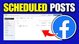 How To See Scheduled Posts On Facebook Page