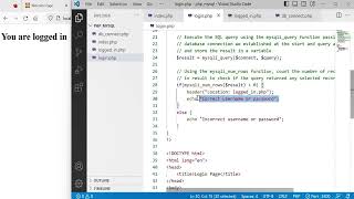 PHP and MySQL 8: Using the exit() function to prevent further code execution.