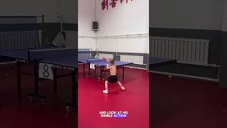 Agility when playing table tennis!!!😮😮 #shortvideo #amazing