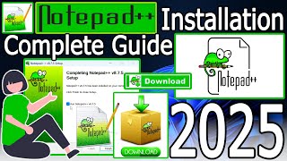 How to install Notepad++ on Windows 10/11 [ 2025 Update ] with Demo HTML Program in 5 Minutes!