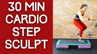 Cardio Step Sculpt | Low Impact High Intensity Step Routine | Weight Loss & Sculpt Routine