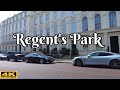 Regent's Park relaxing walking in London | Tour in 4K