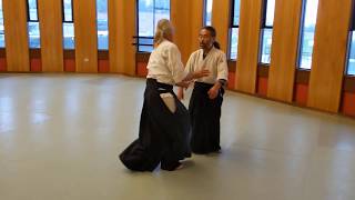 Practice to move gentle way by using MUSUBI