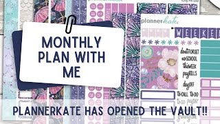 monthly planning with PlannerKate's first VAULT KIT