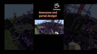 Awesome end portal design #shorts #minecraft #wow