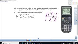 Finding Models For Sinusoidal Graphs and Data Day 2