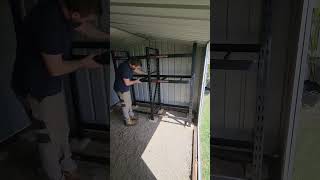 Checkout the transformation of my garden shed by adding shelving from Rack It Sotrage 👌 #storage