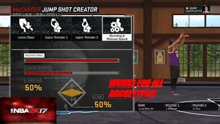 BEST JUMPER IN NBA 2K17! EVEN PLAYMAKERS ARE WET!