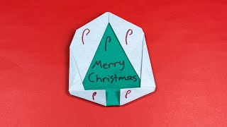 Origami Christmas Tree (Christmas Origami Instructions)