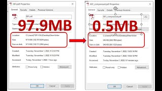 How to Reduce PDF Size with the same quality, របៀបបង្រូមទំហំ PDF size ដោយអោយនៅច្បាស់ដដែល