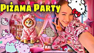 ZROBIŁAM RÓŻOWE PIŻAMA PARTY!💕