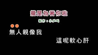 (伴奏版本1)李嘉-攏是為著你啦(DIY卡拉OK字幕)