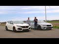 BMW M2 Competition vs Honda Civic Type R - TRACK REVIEW  DRAG RACE & LAP TIMES