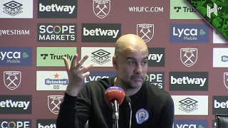 "The title is in OUR hands!" | Pep Guardiola | West Ham 2-2 Manchester City