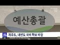 제주도 내년도 국비 확보 비상