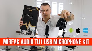 Mirfak TU1 USB low cost USB microphone for Mac, Windows iOS and Android.