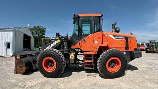 NICE Wheel Loader!!  Doosan DL220-5 Walk Around \u0026 Operational    $84,900