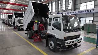 Isuzu sweeper truck are ready to ship#isuzu #truck #logistics #car #importexportchina